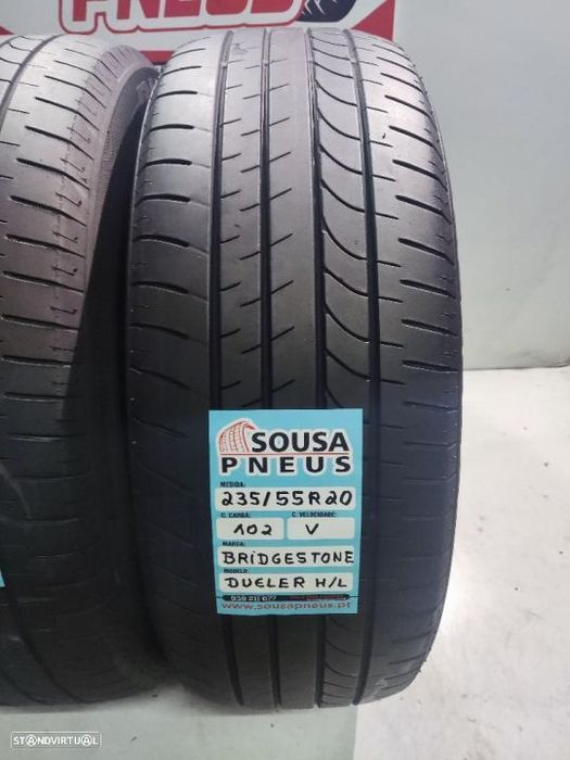 2 pneus semi novos 235-55r20 bridgestone - oferta dos portes