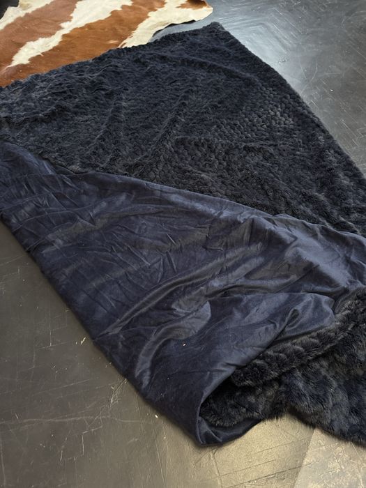 Синій великий плед