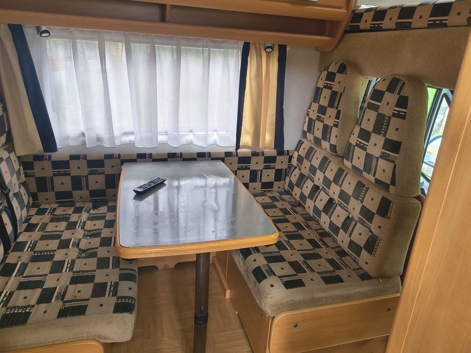 fiat ducato lmc 2001r 2.8jtd alkowa z tylu stolik lub lozko 6.7m 5osobowy