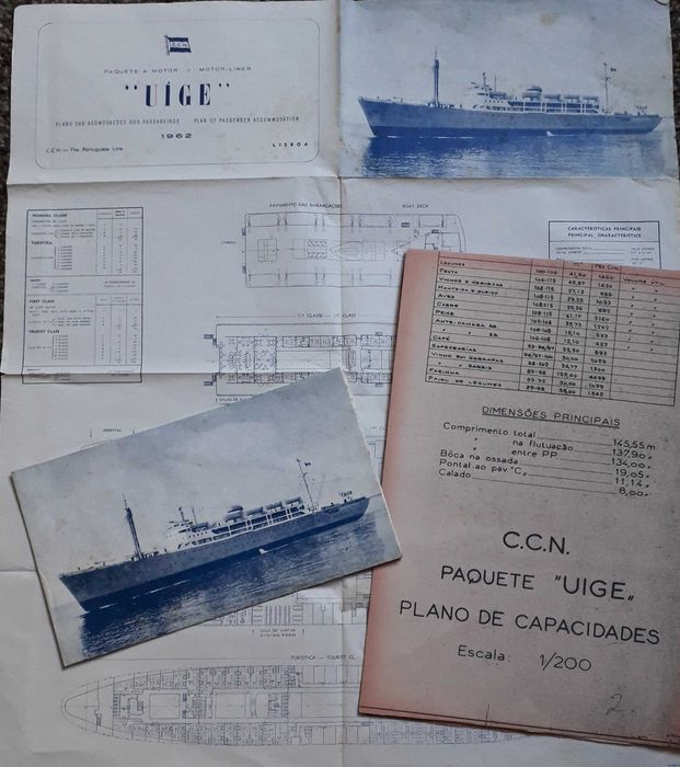 Companhia Colonial de Navegação - lote de documentos