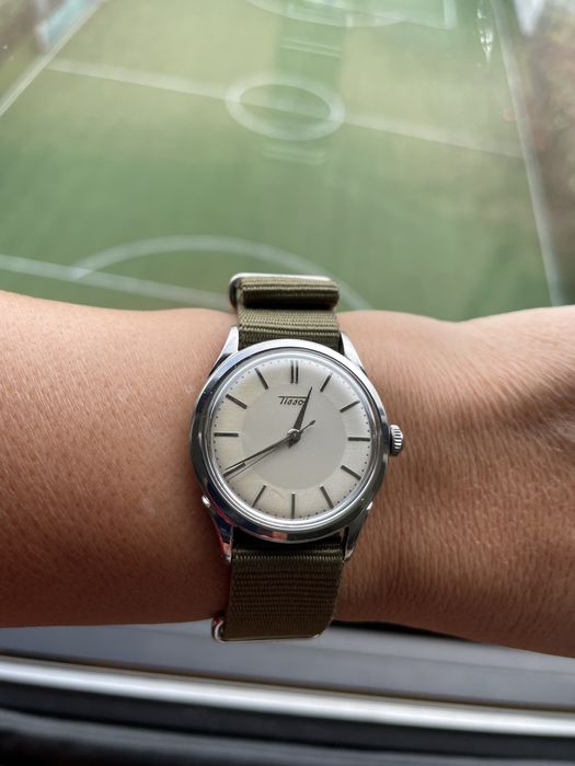 Relógio vintage Tissot corda manual 1950s