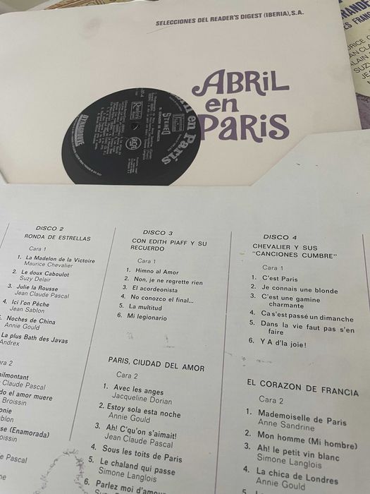 Vinil " Abril en Paris" - (4 discos)