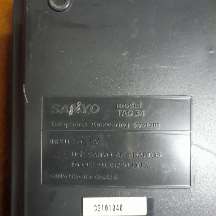 Gravador de chamadas sanyo TAS34