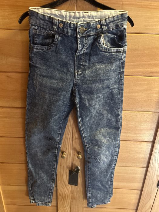 Jeansy 134 cm w bardzo dobrym stanie