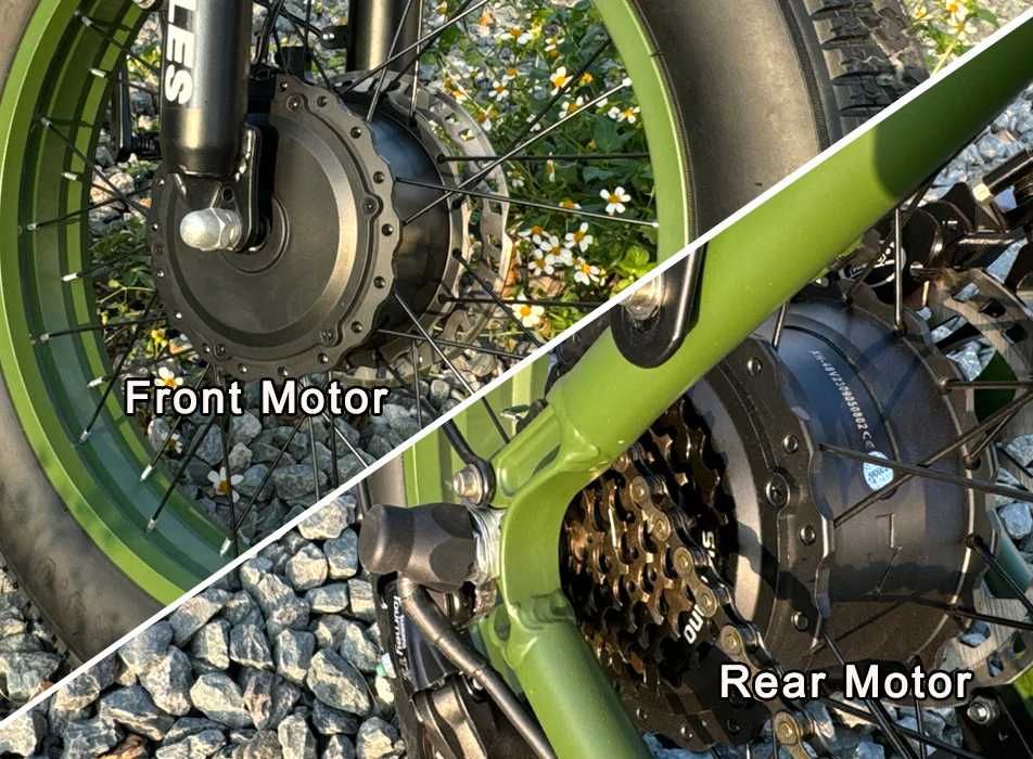 Bicicleta eletrica 1000 / 2000w 48v dois lugares travões disco