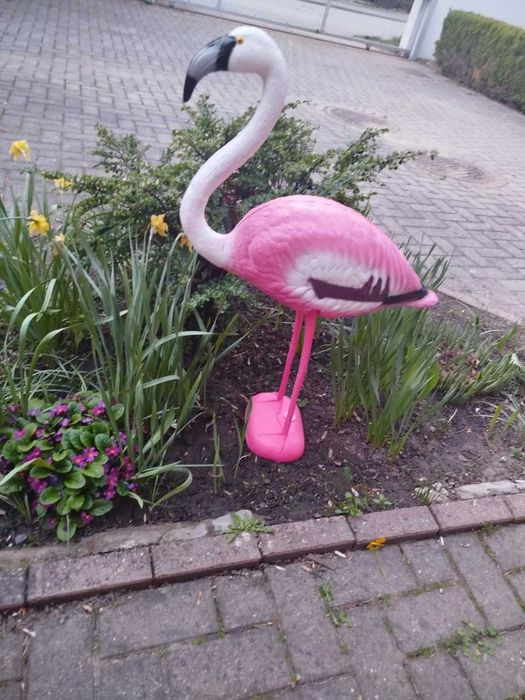 Figurka dekoracja dom flaming 80 cm duży na taras ogród