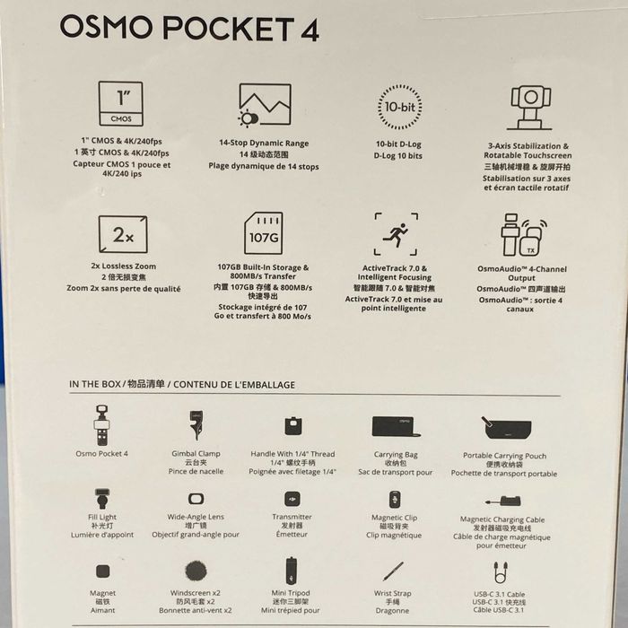 DJI Osmo Pocket 4 | Creator Combo | SELADO | 3 ANOS DE GARANTIA