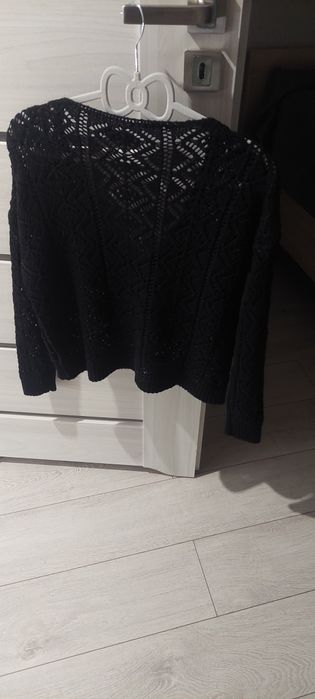 Sweter Czarny ażurowy