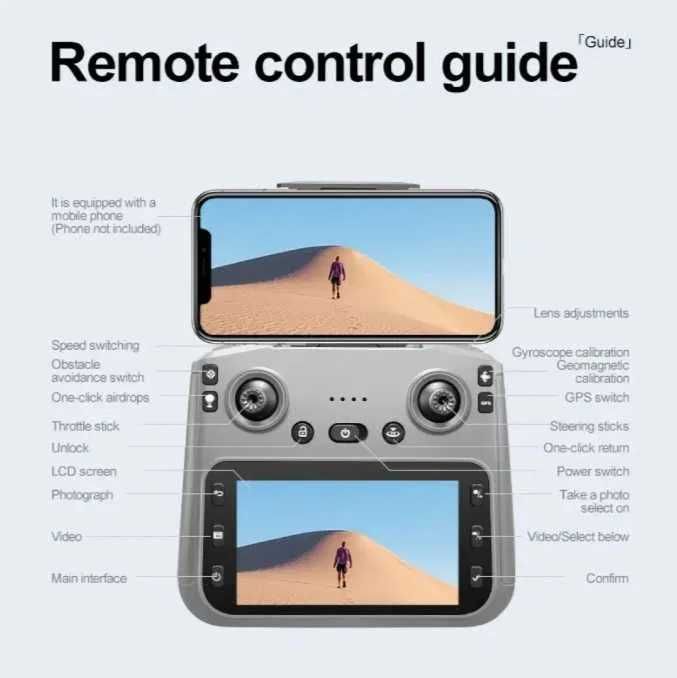 Квадрокоптер K19 MAX Дрон дальність 1200м до 30хв роботи + кейс