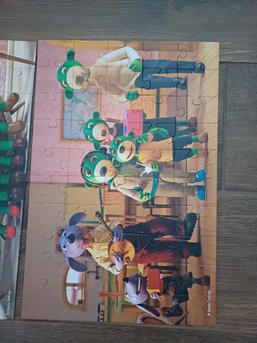 Puzzle Trefl 2w1 2x50 elementów Rodzinna Treflików