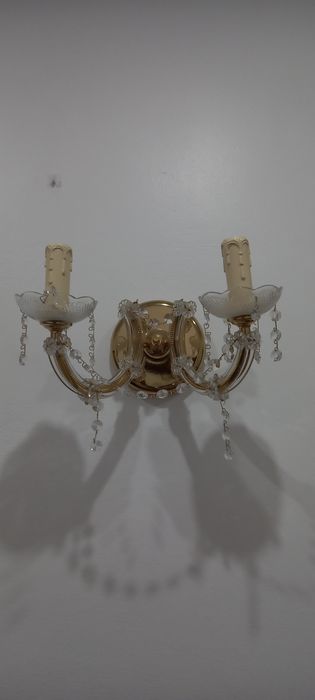 Vendo apliques de parede de cristal