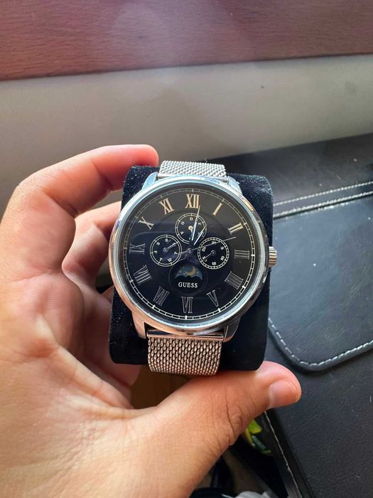 Relógio Guess Homem – Mostrador Preto | Aço Inoxidável
