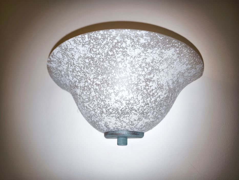 Candeeiros/apliques de parede (vidro e metal, Vista Alegre)