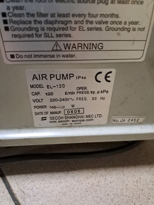 Dmuchawa do oczyszczalni SECOH EL 120