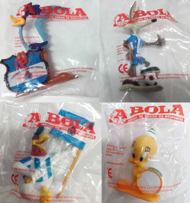 Bonecos A Bola / Benfica - Porto - Sporting/ Looney Tunes/ Star Toys