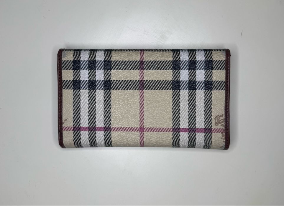 Гаманець Vintage Burberrys Nova Check Leather Wallet Оригінал