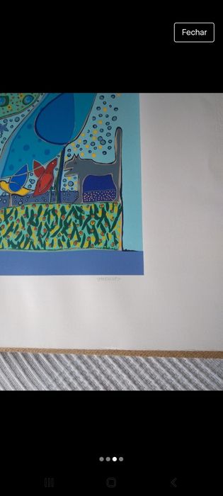 Serigrafia CPS Gato Azul de Vítor Alves