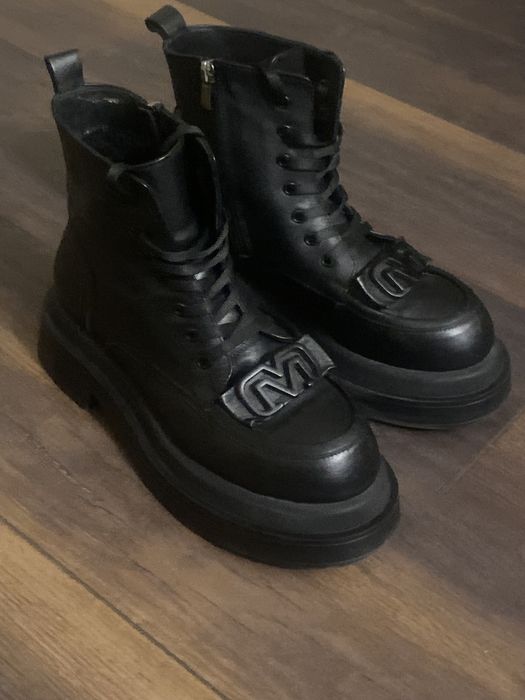 Ботинки ,кожа ,италия ,24,5,утепленые