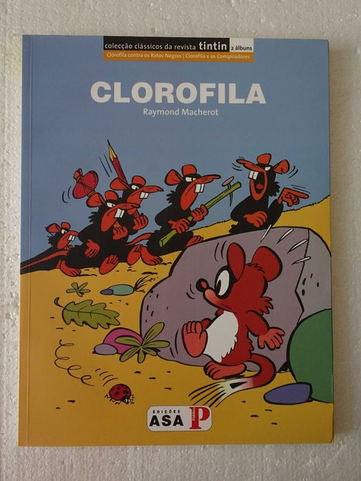 Livro Tintim Clorofila contra ratos negros Clorofila os conspiradores