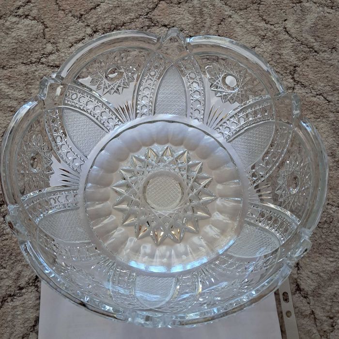 Кришталеве масивне блюдо часів срср - відмінний стан