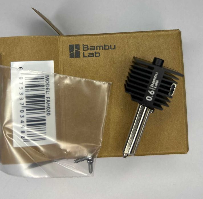 Хотенд Hotend Bambu Lab A1/A1 Mini A2L загартована сталь 0,4 mm також є 0,6/0,8 mm