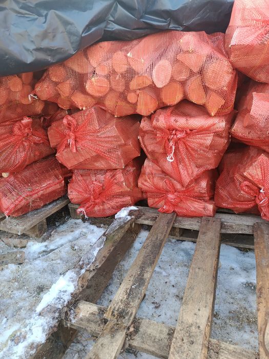 Drewno na grilla, brykiet liściaste workowane mix  brzoza z domieszką dębem