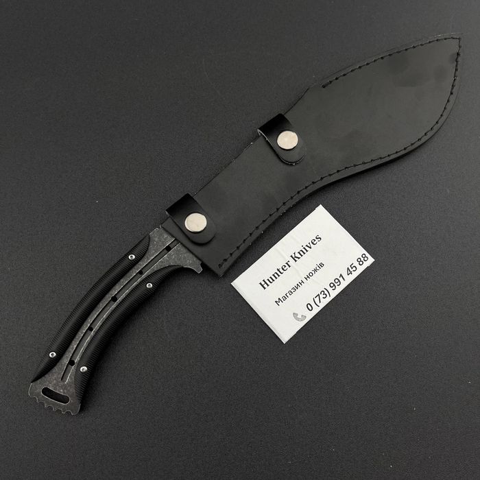 Цельнометаллический нож кури из стали D2 Ніж кукрі зі сталі D2