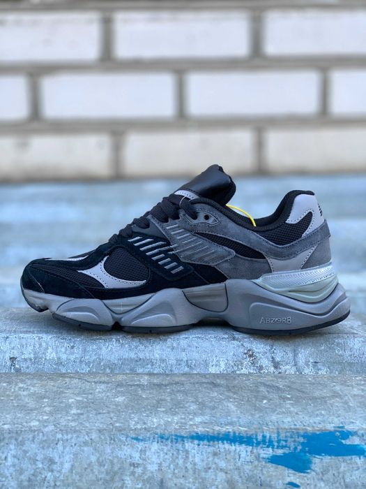 New Balance 9060 Black Grey (41-46) Кросівки чоловічі Нью Беланс сірі