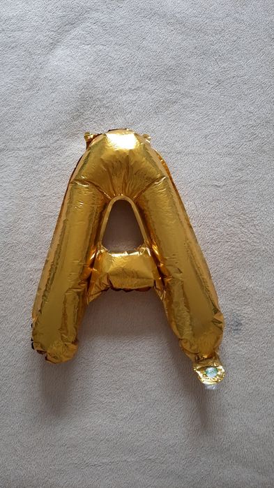 Balon złota litera A