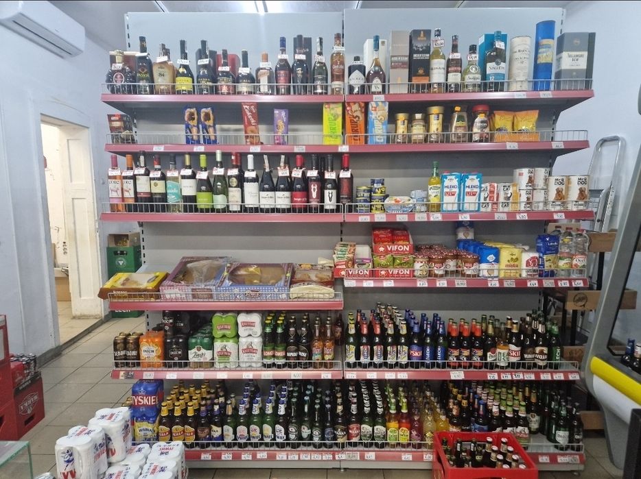 Regały sklepowe mocne metalowe