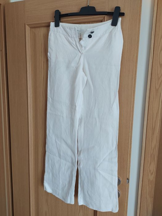 Calcas linho - Mango