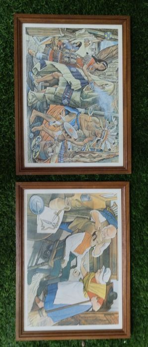 Quadros com gravuras de medicina antiga