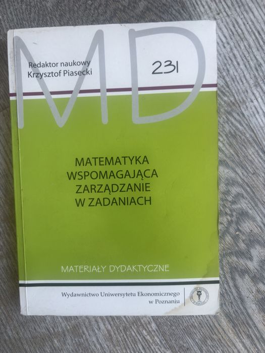 Matematyka wspomagająca zarządzanie Piasecki