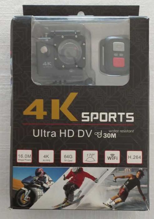 Câmara 4K Sports Wi-Fi Ultra HD DV