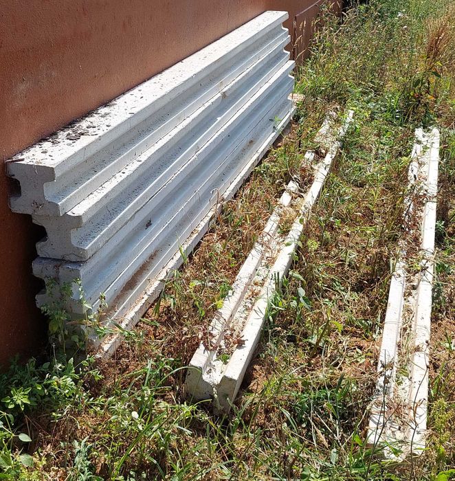 7 Vigas Cimento 3 Metros