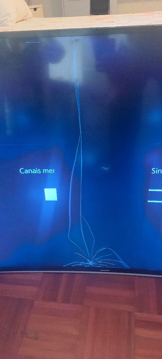 Para Peças Tv Smart ecra Partido 4k samsung ecrã Curvo 55Polegad a fun