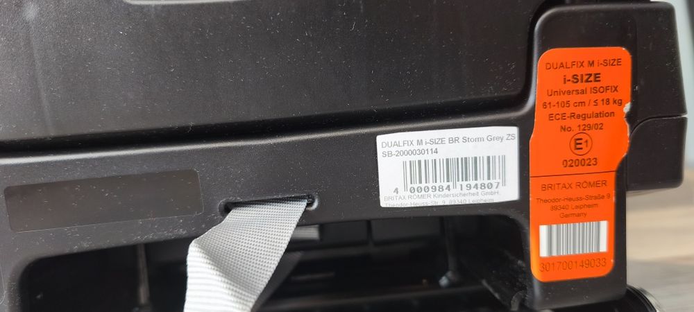 fotelik samochodowy Britax Romer Dualfix M i-SIZE Storm Gray