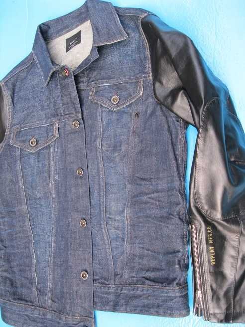 JAK nowa JEDYNA kurtka KATANA bluza REPLAY skóra S M na MOTOR diesel