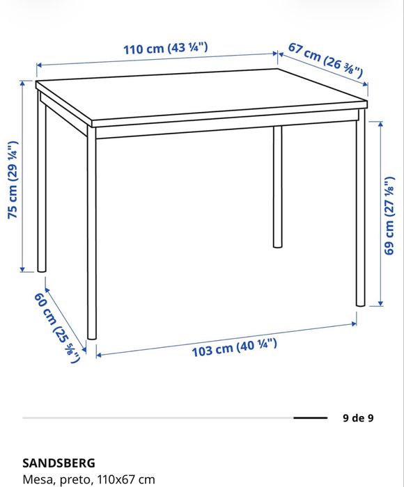 Mesa sandsberg ikea