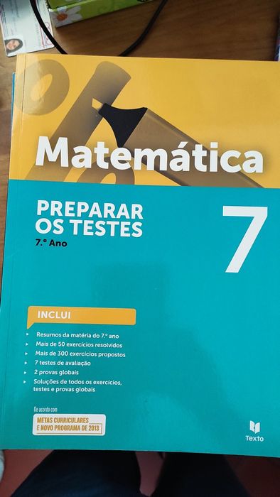 Preparar os testes Matemática, etc
