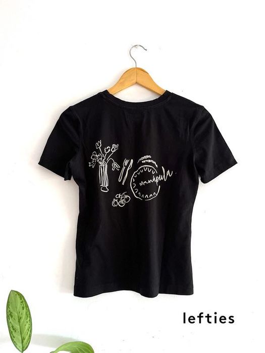 T-shirt Algodão Preta Manipula -Lefties- M- Como nova