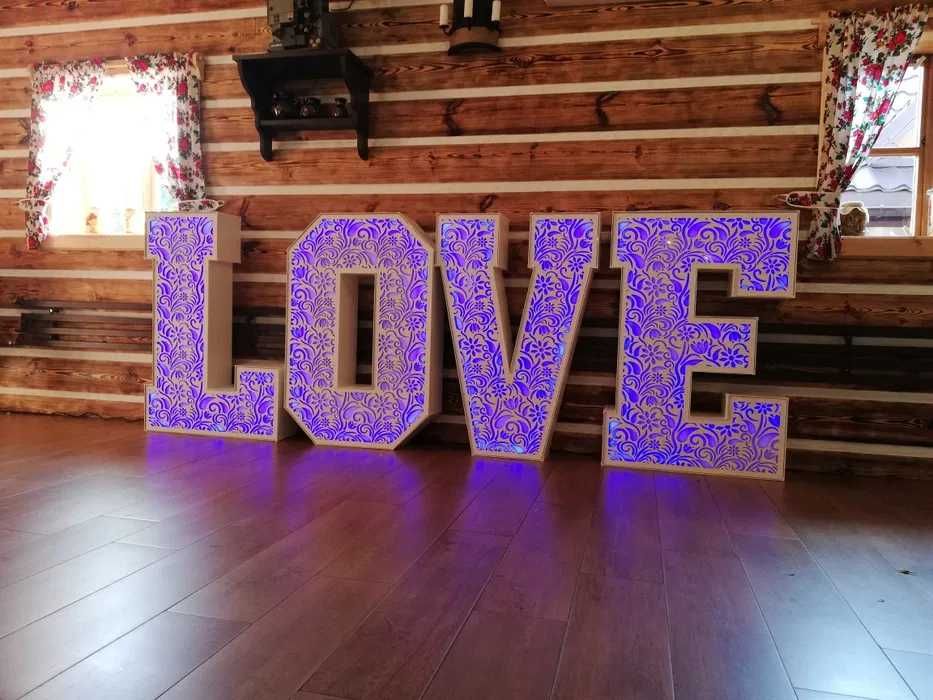 NAPIS LOVE 3D 2 w 1, ażurowy lub gładki