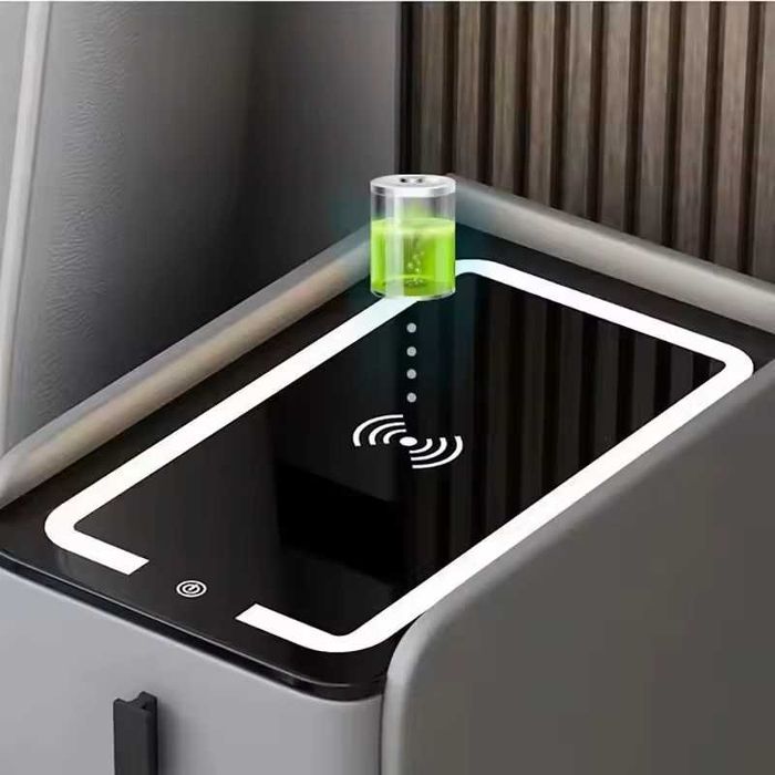 Mesa de Cabeceira com LED, e Carregador Sem Fio