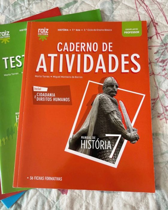 Conjunto de manuais de professores de História 7°ano