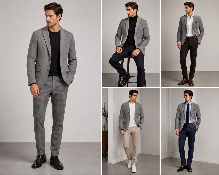 Massimo Dutti Jersey Jacket, размер 50, Made in Portugal.пиджак