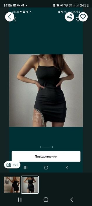 Сукня коктейльна в ідеальному стані хс с