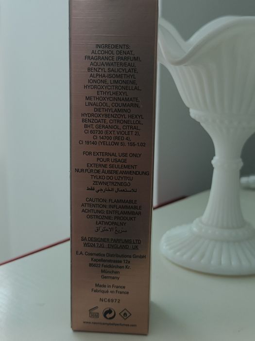 Naomi Campbell Eau De Parfum Natural Spray Vaporisateur 30ml