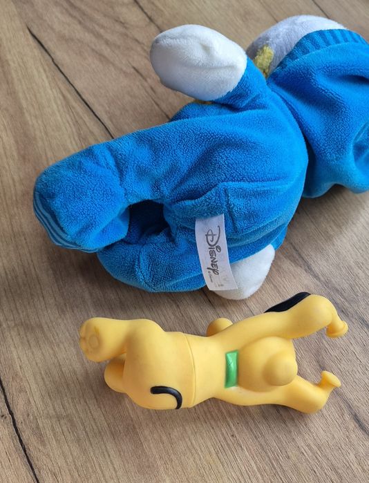 Maskotka kaczor Donald Duck Disney figurka retro piszczałka Pluto