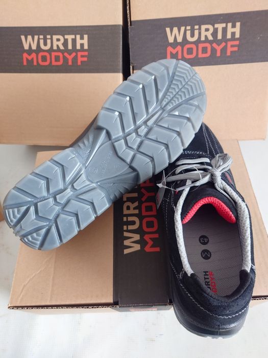 Buty robocze półbuty WURTH ochronne NEW AIR BLACK S1P SRC ESD roz. 42