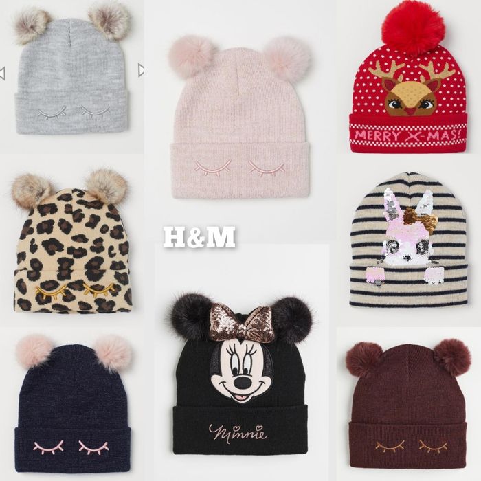 H&M шапка   деми ресницы Минни Маус Микки Маус от 1-14лет